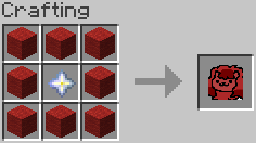 a ring of red wool surrounding a nether star